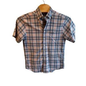 Vineyard Vines Shirt‎ Mens Med Classic Fit Tucker Short Sleeve Shirt Blue Plaid
